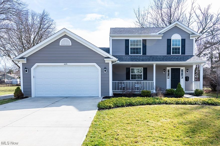 This stunning home built in 2019 offers four bedrooms and 2 1/2 bathrooms, along with a two-car attached garage. Enjoy the benefits of a 2 year TAX ABATEMENT, a spacious family room, and a cozy living room. The updated kitchen features brand new appliances and granite countertops, perfect for entertaining guests. The first floor laundry adds convenience to your daily routine. Retreat to the master suite, complete with a double vanity bathroom attached for added luxury. New premium vinyl throughout first floor. And that’s just the inside! The huge deck complete with strung twinkling lights is perfect for outdoor entertaining. And when the cooler weather is on its way, step off the deck and into your cozy firepit oasis including luscious greenery to enhance your privacy. Don't miss out on this modern and move-in ready home!