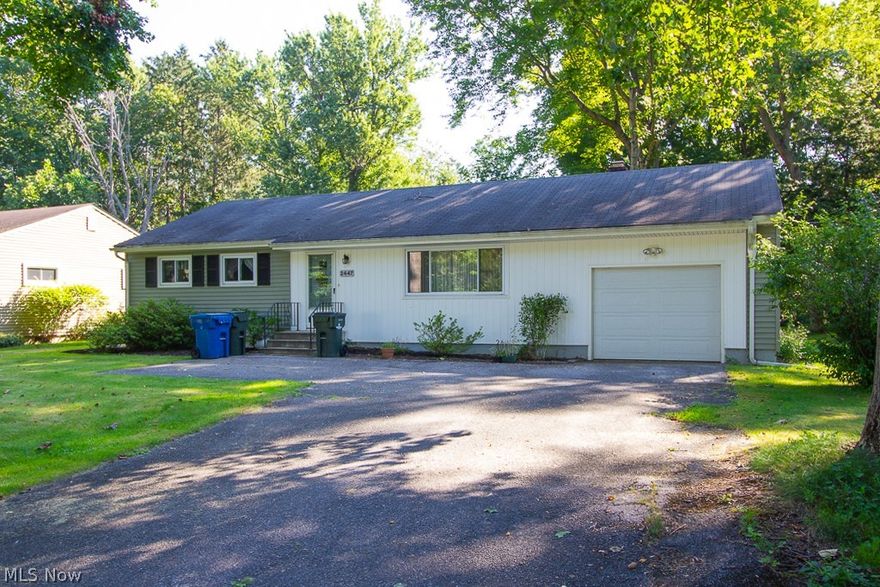 Welcome home to 2447 Glengate Rd! This beautiful ranch offers one floor living in the desirable Glen of Willoughby Hills. Natural light flows beautifully throughout this house and the views of the backyard are simply beautiful! Backyard is spacious and offers a large shed for storage. Enjoy 4 bedrooms, 1.5 baths, a huge eat-in kitchen area- great for entertaining guests, a large living room for relaxing, and much more! Furnace and AC were new in 2020! Bring your personal touches to this amazing property! Seller will not be making any repairs. Schedule your private showing today!