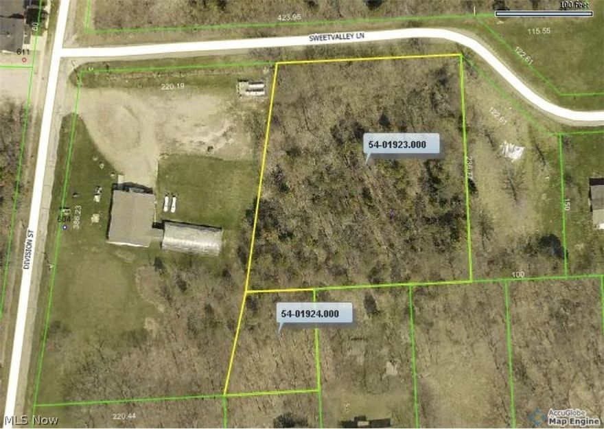 Kelleys Island 1.5 acres of wooded land located near the Sweetvalley Subdivision. This land is comprised of 2 wooded parcels with approximately 190 feet of frontage on Sweetvalley Lane.  The front lot is approximately 1.3 acres and the back lot is approximately .23 acre.   City water is available but not tapped into. Septic and building plans will be subject to Health Department and zoning regulations.