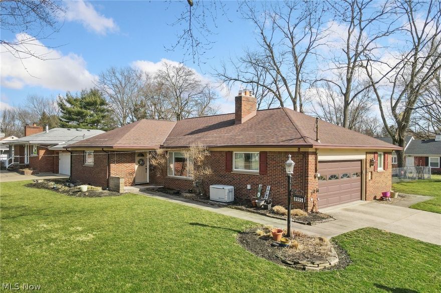 Welcome to one-level living at its finest and the perfect place to call home. This 3-bedroom, all-brick ranch home has been meticulously updated w/quality materials combined with a timeless design. Lovingly cared for & pristine, the property exudes pride of ownership throughout. Step inside and find a spacious living room with a woodburning fireplace, neutral palette, recessed lighting, & oversized picture window. The beautifully renovated white kitchen has quality Kraftmaid white cabinetry (w/dovetailed, soft close drawers), quartz countertops, white appliances & a tiled backsplash. 3 bedrooms share a hall bath w/tub & sep shower. Half bath & main-level laundry room. The finished basement has a wood burning fireplace and is the ultimate space for entertainment and relaxation. This home includes a 2.5 car side-load garage, Pella windows, fenced-in yard, brick paver patio, exterior waterproofing, backup generator, & front yard irrigation system. Washer and dryer convey. Notable updates include: roof (‘07), Carrier HE furnace (‘16), Carrier AC (‘20), H2O (yr), backup generator (’13), Pella windows (‘09), kitchen remodel inc. appliances (‘09), exterior waterproofing (’09 – right of front door, clockwise to garage), washer/dryer (’07). Please view the cinematic, full-motion video & the immersive 3D Matterport video. This property is located between the quaint downtowns of Olmsted Falls & Berea which offer unique shops & restaurants w/convenient access to the airport, downtown Cleveland, the Metroparks, Baldwin Wallace University, & Southpark Mall.