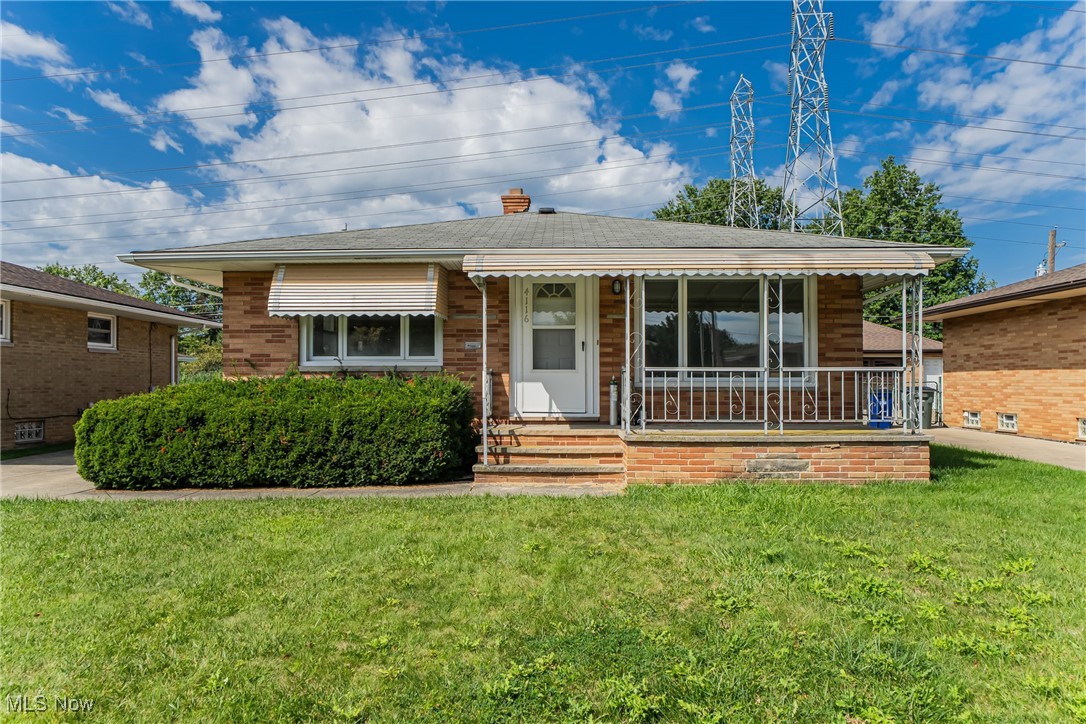This solid **3-bedroom, 2-bathroom all-brick ranch** is a blank canvas with plenty of potential for your personal touches. Step onto the welcoming front porch before entering a home that offers an eat-in kitchen with wall oven and gas cooktop, a comfortable living space, and three nicely sized bedrooms.
The full basement expands your options with finished areas for recreation or work, plus a dedicated laundry space and ample storage. Outside, enjoy a spacious backyard—perfect for gatherings, gardening, or simply relaxing. A detached 2-car garage adds convenience and storage.
With its timeless brick construction and roomy layout, this home is a fantastic opportunity to restore and highlight its original mid-century charm.