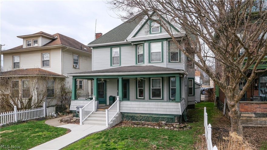 Welcome to 128 6th St NW, Barberton. Ohio 44203!
Location, location! Beautiful duplex across from Lake Anna!

Unit one - Gorgeous foyer entry, beautiful natural woodwork, 2 bedrooms, full bath, laundry, formal dining, breakfast bar, fireplace in primary bedroom never used, built-in closet, convenient butler corner, updated kitchen, and more! 
Unit one has access to enclosed patio and basement - there is also laundry hook up, shower and toilet in the basement, and separate electric. 

Unit two on second floor - Entrance from front porch also. Unit includes 2 bedrooms, full bath, dining room, updated kitchen, access to third floor partially finished attic with so many possibilities!

Appliances in both units stay including washer and dryer. 

There is also a 2 car garage and carport with storage. 
These two properties were owner occupied and there is no rent history.