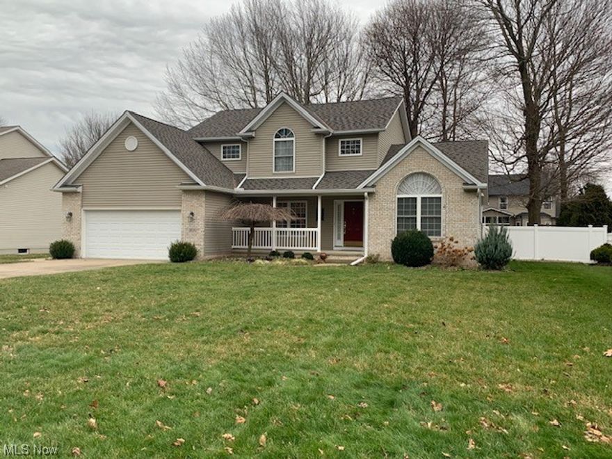 If you like surprises come and tour this beautiful extremely well-maintained home in a great area very close to Lake Erie. As you enter you will find a pleasing foyer with open access to the dining room on one side and a small hallway to the master bedroom on the other which has a bath featuring double sinks, jetted tub, shower, and large walk-in closet. The stunning cathedral-ceiling living room draws you in with the many things that make it special including the cozy fireplace, the wall of built-ins and the stunning hickory wood flooring. The open stairway leads upstairs to 3 bdrms and a full bath. The spacious eat-in kitchen will wow you with its granite countertops, custom cabinets, tile floors, and access to the back patio and yard. On your way to the garage is a half bath, the laundry room and a storage area. The full bsmt seems to go on forever. The theater room will make you want to leave reality. The upgraded theater seating will engulf you with multiple levels of comfort and the convenience of having a reading light, tray table and more. The updated top-of-the-line 3D 4K video equipment and Dolby Atmos Sound System will transport you to wherever you want to be depending on if you’re a gamer, an adventurer, a romantic, or all of these. There’s a room that has been used for a bar area, a family room, and a large rec. room that can be used for a game room, play room, exercise room - you name it. The back yard is fenced and low maintenance with the better part of it being river rock! You can see the lake from the front yard and there are a few parks not far away.  The next plus is that there are numerous wineries in the Grand River Valley area just a short drive away.