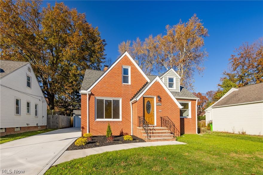 WOW!! Welcome to this totally remodeled 3 bedroom brick bungalow on a tree lined street. This light filled home has all new windows! Hardwood flooring is found in the comfortable living room and two bedrooms on first.  The master bedroom has two spacious closets.  The hall bath shines with all new fixtures and vanity.  The accommodating kitchen has gleaming white cabinetry, granite counters, new flooring and plenty of room for dining.  The second floor has new wall to wall carpeting and multiple windows.  The lower level offers an added dimension for recreation, game room and hobbies.  This home is move-in ready waiting for the new buyers.