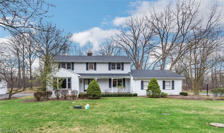 Welcome to this stunning Colonial home nestled on a tranquil cul-de-sac in Pepper Pike. As you step through the welcoming foyer, you're immediately embraced by the spaciousness & warmth of this meticulously maintained residence. The main level boasts a perfect balance of functionality & style, beginning w/the Living Rm adorned w/custom built-ins, offering an ideal space for gatherings and entertainment. Adjacent is the cozy Family Rm featuring a woodburning brick fireplace, hardwood floors, & abundant built-in cabinets, creating a cozy ambiance for relaxation. Step through the slider onto the generous deck, where you can savor peaceful moments overlooking the lush backyard. The spacious eat-in kit, is equipped w/hardwood flrs, stainless steel appliances, & newer custom-built cabinets & granite countertops. Recessed lighting illuminates the space, while a convenient island & workspace area/desk enhance functionality. The adjacent Formal Dining Rm, boasting wood flrs, sets the stage for intimate dinners & festive occasions. Completing the main level is a convenient Laundry Rm access to both the backyard & garage, & half bath. 2nd level you'll find 4 generously sized BR & 2 full baths. The owner's suite features an en-suite bathroom & a spacious walk-in closet. The remaining bedrooms offer ample closet space, some w/walk-ins,  Hardwood flrs lie beneath the carpeting, in the BRs and hallway. Venture downstairs to the full basement, where you'll discover a finished rec room, ideal for additional living space or entertainment, along w/an extra room complete with a sink. A 2-car garage provides ample parking and storage space, while the large wooden deck, equipped w/natural gas for grilling, beckons you to unwind & enjoy alfresco dining in the serene surroundings.This home has been meticulously cared for,  w/updates a new roof (23), washer(23), dryer & refrig (22), & driveway (21), sealed (23). The LL Rec Rm underwent a complete renovation in 2019. Begin your story here!