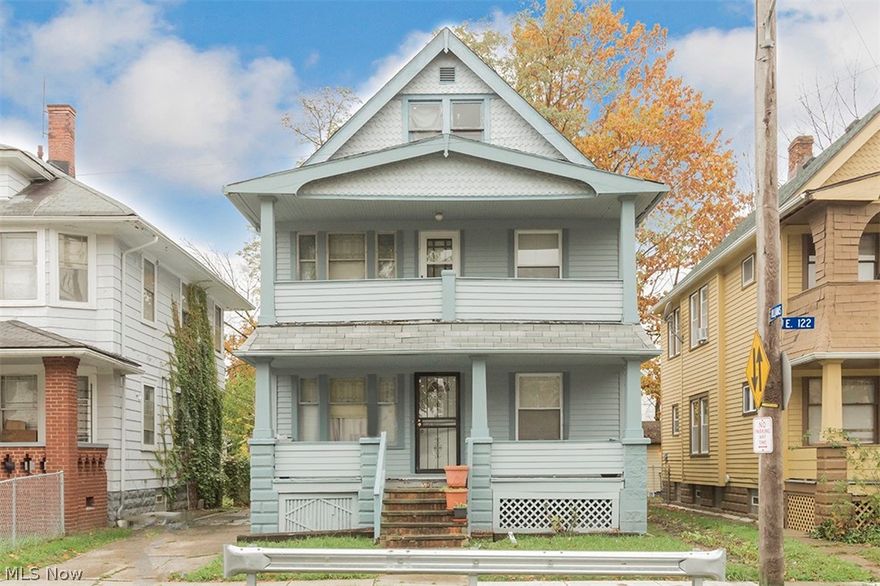 Long term owner looking to sell his investment property. Great front porches! Large living room open to dining room and kitchen. 2bedroom/2 full bath on each floor. Full basement. Great backyard but no garage  - please note. Selling as-is.