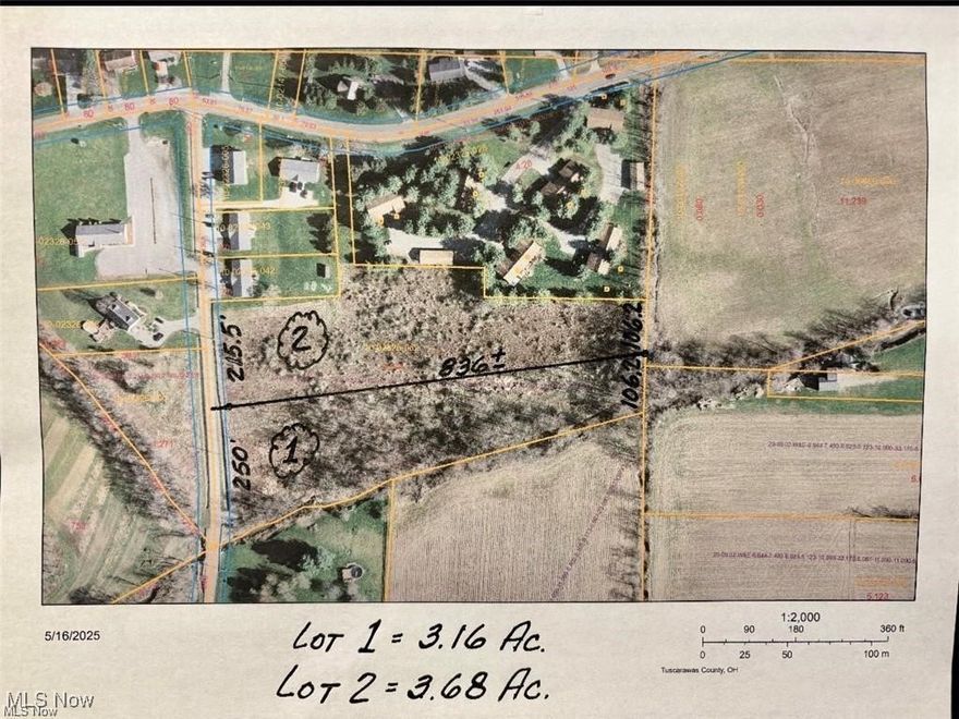 3.16 acres for sale in the perfect part of town. Close to I-77, Dover, and Sugarcreek. This piece of land is ready for you. Mix of cleared and wooded.