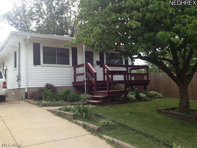A charming ranch with updated, fully equipped eat-in kitchen. Spacious living room and good sized bedrooms with replacement windows throughout. Large remodeled bathroom. Newer electric, furnace, central air and carpets! Lovely front porch and great deck off back bedroom. Backyard includes heated 2 car garage and storage shed. Owner may consider lease-option.