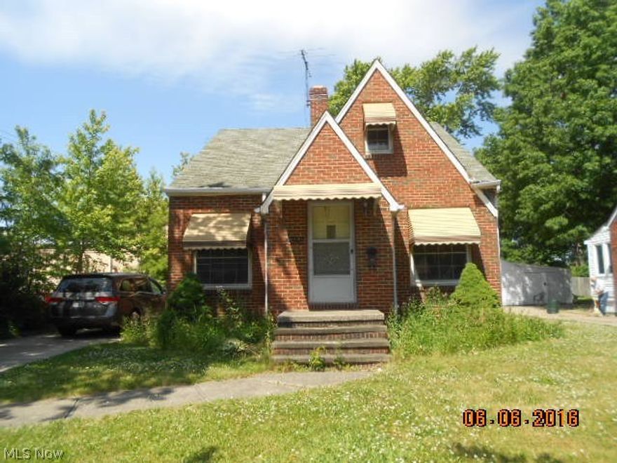 Handsome brick sided cape cod with tudor style elevations.  Conveniently located on W. 150th Street making local bus transportation a breeze!  Close to all area amenities.  Detached garage.  Traditional style floor plan with dormer bedroom up and additional bedrooms down.  Eat in kitchen.  Full basement.  Move in and make this one your own or add another to the investment portfolio.  Great value!