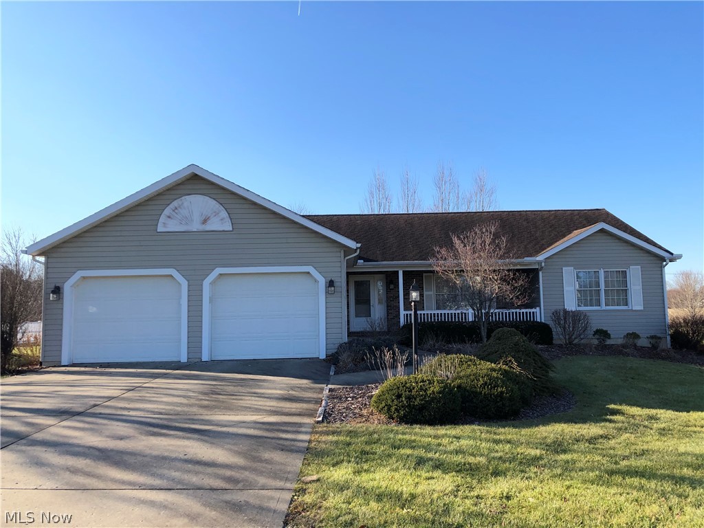 Well maintained 3 bedroom 3 full bath ranch home, located minutes from interstate 70. East Muskingum School District. Home situated on a quiet cul-de-sac. This home features an open concept with cathedral ceilings. Kitchen has granite countertops, white kitchen cabinets and stainless steel appliances. The kitchen island adds plenty of extra storage. There is a main floor laundry and bonus room with floor to ceiling cabinets. Making it an ideal room for a home office. The all season sunroom adds plenty of light and leads out to a deck with a beautiful view. The master bedroom has a walk in closet and a full on suite bathroom. The full, finished, walk out basement features a full bathroom and cabinetry for extra storage. Home also has updated heating and cooling. Home also has an ionic water conditioning system. This home has been well cared for and is MOVE IN ready with immediate possession!