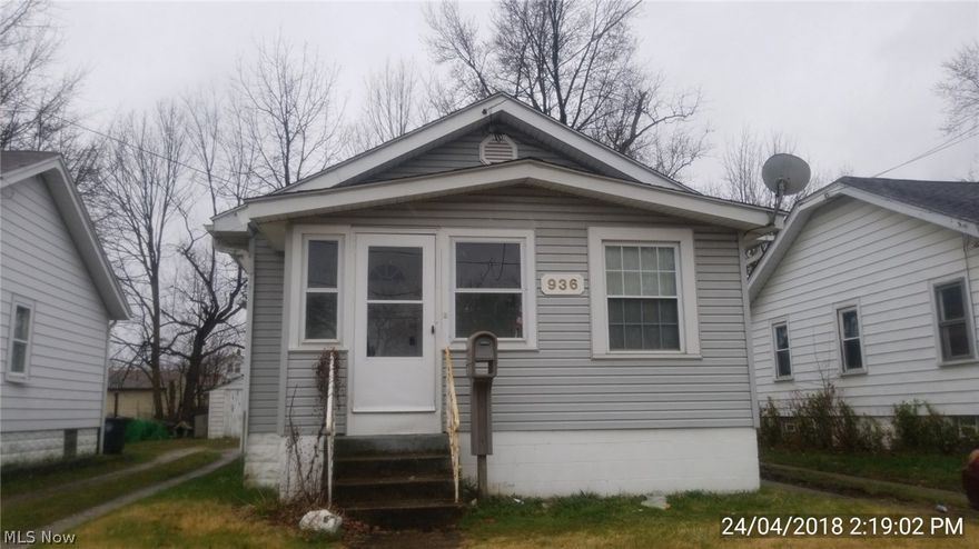 Two bedroom home located in Firestone Park. Close to downtown, on a bus line and close to highway. Needs TLC.