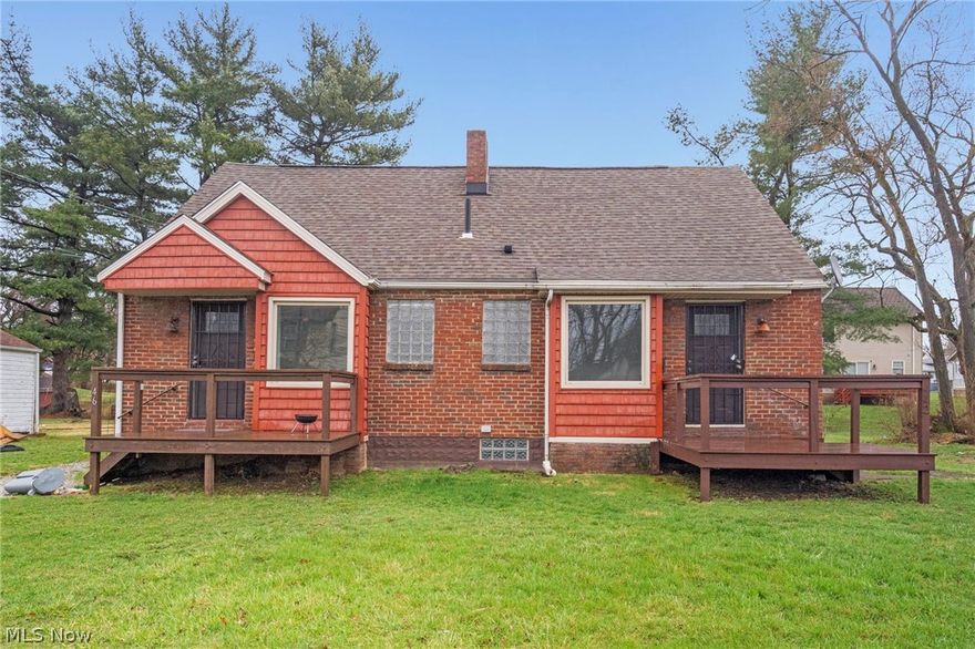 Solid brick side by side duplex with newer roof. Each unit has a main level bedroom & bathroom. Full basement with laundry hookups on each side. Off street parking. Fully renovated. Low traffic.