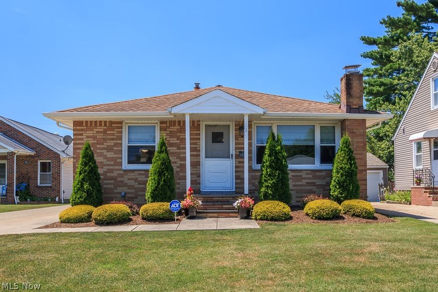 Beautiful recently updated brick ranch that sits in the heart of Mayfield Heights on a tranquil, quiet street. Neutral color pallet that makes this home move in ready! 3 bedrooms with 2 full baths.  Jetted tub/tile shower in main bathroom.  Stunning hardwood floors throughout the dining room, living room and master bedroom.  New carpet in other two bedrooms.  Clean, updated kitchen with subway tile backsplash and new stainless steel LG appliances.  Amazing, full finished basement with new golden oak laminate flooring throughout. Spacious lower level laundry room with custom built-in cabinets for extra storage and custom countertops for work space.   Huge rec room with recessed light fixtures and sound insulated ceiling.  Basement also has brand new full bath with ceramic tile, walk-in shower, and makeup vanity! 
 Pantry/storage area with custom shelves to satisfy all of your storage needs!   Updated 200 amp electrical panel with plenty of spare circuits for future growth.  Fenced in b