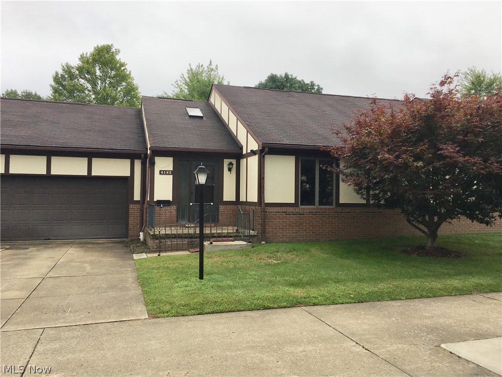 Nice opportunity to show off your rehab skills in this "rare-to-find" Ranch Style condo in Just Cricket, Brimfield Township. Great floor plan (1936 sq ft doesn't include sun room) offers 2 large bedrooms with large closets, 2 full baths, 2 foyers, 2 car attached garage with pull-down ladder attic storage. Quiet location convenient to great shopping and major highways. Well managed association, private well on site. Most appears original, furnace 2017. Monthly affordable maintenance fee of $278.42 includes recycling, trash and water, landscaping except weeding back right against your home, and snow removal. Peaceful backyard. Administratrix has removed all personal items and carpeting. If desired yearly swim pass $100, fishing pass $25. Application interview required and 6 months fees deposit upon ownership $1670.52 New owner pays gas, electric, cable, sewer. Easy process for court approval.