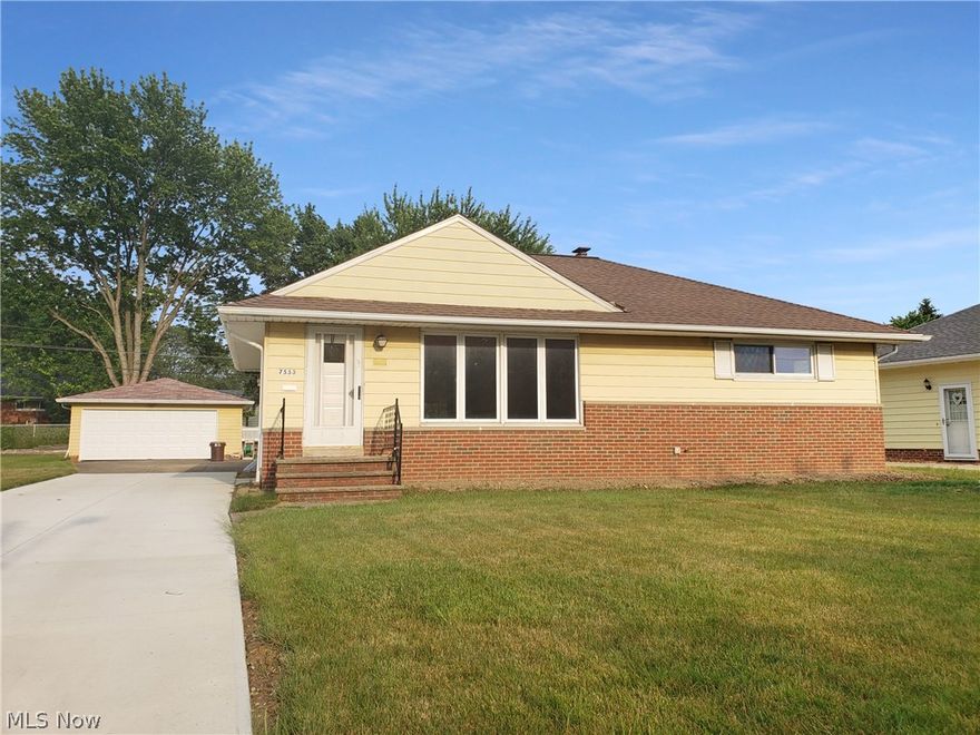 Beautiful 3BR / 2BA Ranch style home located on quiet Zona Lane in Parma.  This home has many new updates and is move-in ready. Freshly refinished hardwoods in the Living Room, Dining Room, and all bedrooms. The Kitchen has been recently updated with new countertop, painted cabs, and new flooring.  The Fridge, Stove, Dishwasher, and Microwave are all included. The Dining Room is off the Kitchen and has sliders to the outdoor covered patio – great convenience when having a barbeque or entertaining.  Spacious Living Room with large picture window for plenty of natural light.  Partially finished basement with bar, storage rooms, full bathroom, and newer Washer & Dryer (included).  Outdoor covered Patio.  Newer Roof. Brand new Furnace & A/C.  2 Car detached Garage with new Garage Door.  Nice size .22 acre lot.  Great location that is close to Nike Site Park, Schools, Shopping, and Tri-C College.  Don’t snooze or you’ll lose out on this great home.