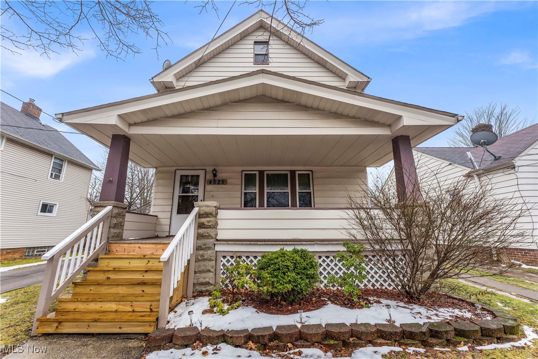Whether you are looking for your first starter home or want to build your rental portfolio, this beautiful colonial-style Home has so much to offer! You are welcomed by a large covered front porch overlooking the front yard. This is the perfect place for your morning coffee or to relax after a long day! Make your way inside, where you will find a spacious living room featuring beautiful flooring and large picture windows that allow for tons of natural light. Continue through to the formal dining room! The dining room features gorgeous wooden built-in shelving for storage or display! Continue into the kitchen! The kitchen features beautiful granite countertops, white cabinets around the room, and stainless steel appliances, including a dishwasher, stove, fridge, and microwave! Upstairs, you'll find three spacious bedrooms, a private balcony overlooking the backyard, and a full bathroom! The full basement features a laundry area, tons of storage space, and a convenient full bathroom with a standing shower! Outside, you'll find a beautiful back patio and attached 2-car garage in the fenced-in backyard! With easy highway access, this is near food, shopping, and public transit! This won't last long! Schedule a showing to see it for yourself!