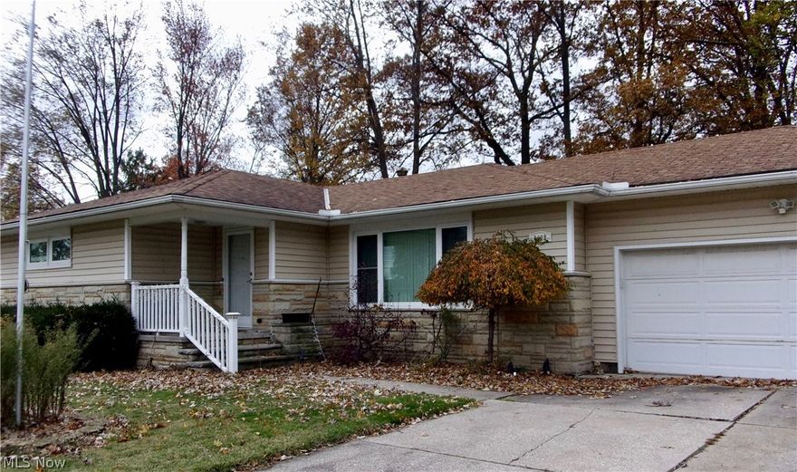 SPACIOUS RANCH located in a quiet area.  Large deck overlooks treed backyard and above ground pool.  Two car garage makes for an easy entry right into the house. Newer windows, furnace, hot water, April Air Cleaner, radon mitigation, and shed.  INCLUDES:  Stovetop, oven, refrigerator, microwave, above-ground pool, playset, billiards table, and bar.  Conveniently located near the lake, shopping, restaurants, golf, and major highways just minutes away.  Bring your personal touches to make it your own.