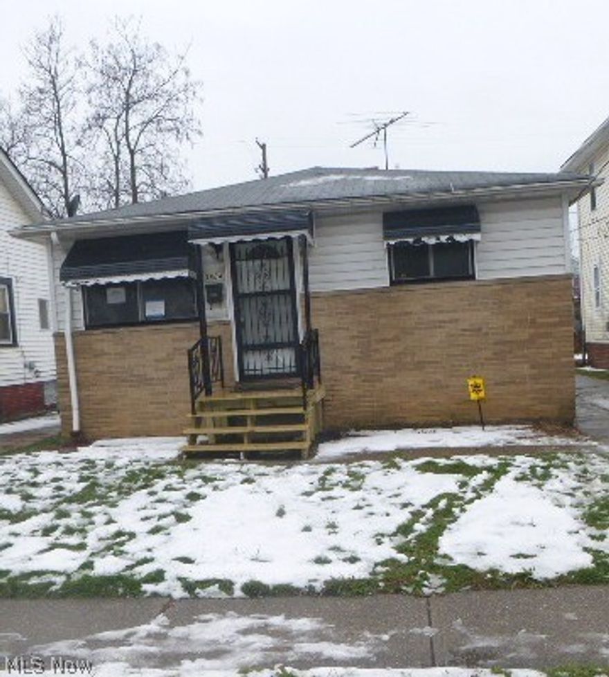 Don't miss out on this great potential to live in and/or rent out this 1 floor living home. The basement is partially finished and has a half bath. House is near shopping, parks, library and much more. Selling "as-is", seller to make no repairs and/or warranties!
