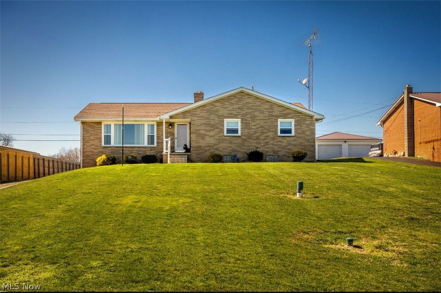 Here it is... your wonderful location, rural but close to the city. This 213 area is outside of the city limits. The 3-bedroom, 2-bathroom brick ranch has so much to offer. Included, is a rec room partially finished with a full bath. Over an acre of ground for all those outside activities. A huge 2-car detached garage. The Chainlink on the back part of the property is just a barrier to the property line. Do not wait, call an agent today!!