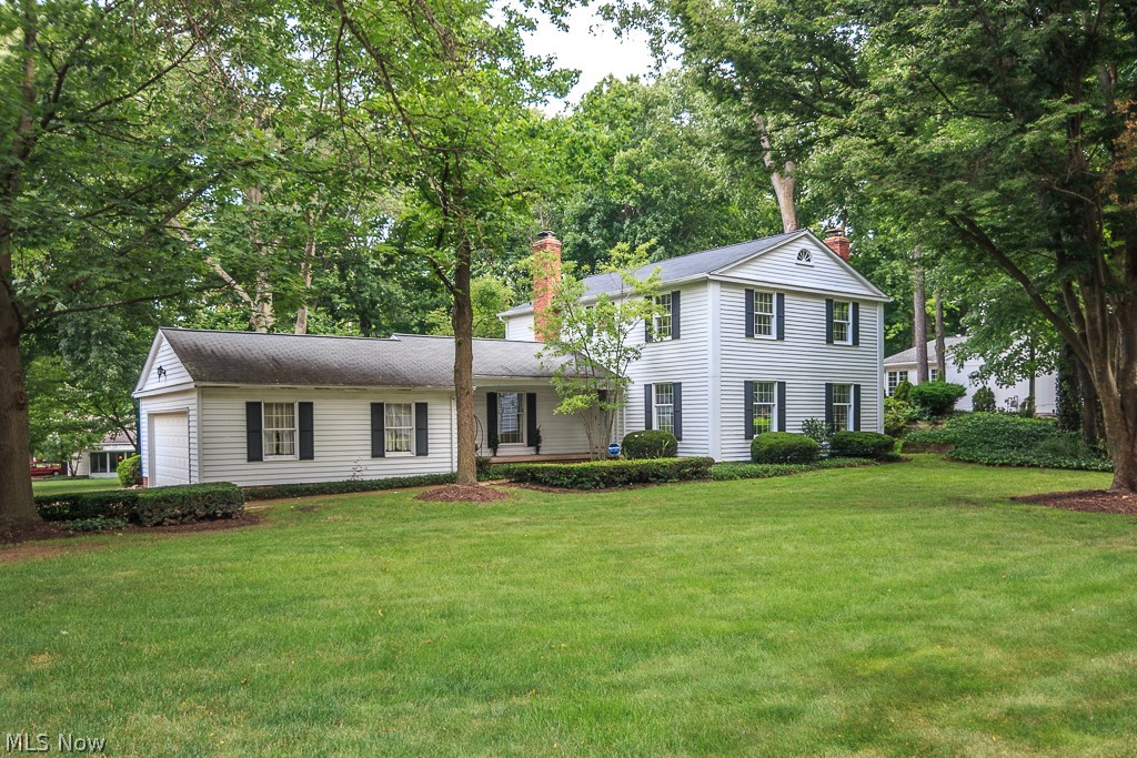 Create new memories in this well cared for 4 bedroom 2 1/2 bath colonial located in the heart of Mentor. Mature treed streets and larger sized lots are found in this highly sought after development of Idlewood Estates. Entering into the foyer you will be amazed at the livable space found in both the family room with wood burning fireplace, sliding door that opens to the manicured backyard or the bright living room offering an additional fireplace and naturally lit windows. These rooms and the whole home has beautiful Anderson windows. The formal dining room is found directly off the eat in kitchen and makes holiday gatherings ideal. The upstairs is ideally suited with large spacious bedrooms and ample closet space. The master bedroom has an attached private full bath and closets for two. You will love the charm of this home and with a small amount of your personal touches you too will find that there is plenty of space to make this a forever home. The back and front yard has been newly