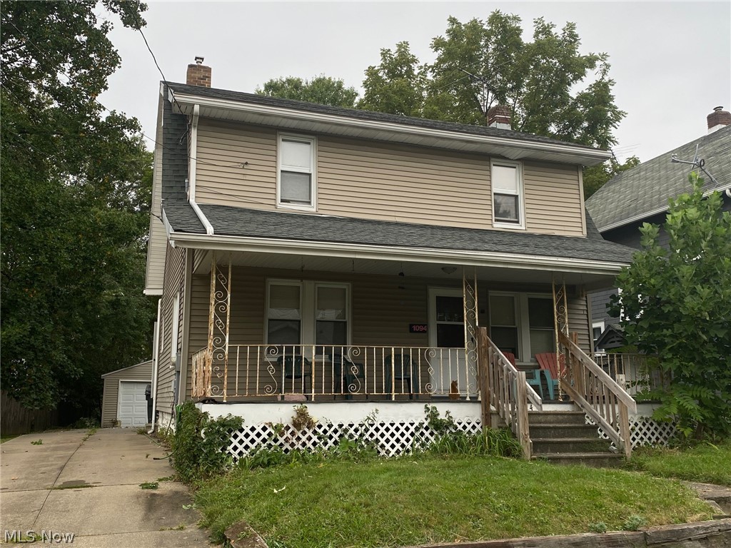 Lots of character and updates in this Firestone Park charmer. Updated kitchen with white cabinets, newer flooring and a nice eating area too. The bath has been updated with laminate flooring, and extra built-in cabinetry. The house has had the windows replaced. The basement has been waterproofed with a lifetime warranty. There are glass block windows too along with a high efficient furnace and central air. Three bedrooms radiate off the central hallway. Outside is an oversized two car garage with a massive concrete driveway. The property is tenant occupied and they have signed a lease renewal through July 2022 at $775 per month. Tenants pay all utilities.