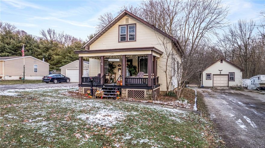 Charming 3 Bedroom Cape Cod with Endless Potential!  Discover this delightful 3 bedroom, 1 bath Cape Cod style home, perfect for first-time buyers or anyone looking for a serene retreat on the outskirts of town.  Featuring a welcoming front porch and a covered back patio, this house is perfect for a family looking for a starter home to update and personalize while you enjoy!  The detached 2-car garage is equipped with electricity, ideal for storage or a workshop.  The spacious backyard is a treat, bordered by woods with picturesque trails, a peaceful escape where you'll forget you're still in town.  Conveniently located just 0.5 miles from the Salem Community Center (offering a gym and fitness classes) and Waterworth Park.  This home is also within short driving distance of friendly, charming shops, the Kast Iron Soda Shop, and Totally 80's Ice Cream.  Also in close proximity to the local elementary, just a mile away.  Don't miss this wonderful starter home blending charm, convenience, and tranquility!