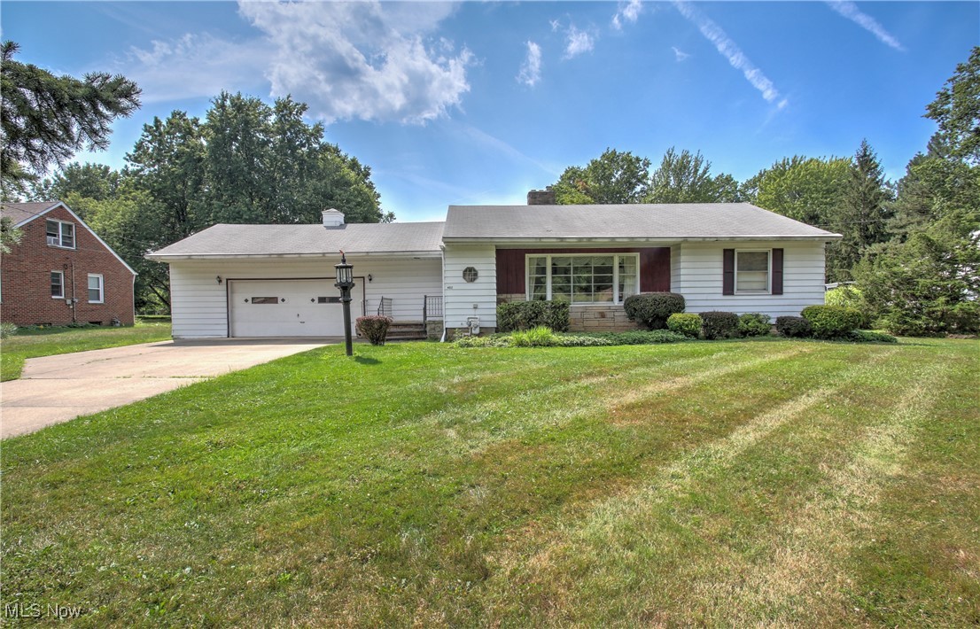 This spacious ranch home offers convenient one-floor living, beautifully set on a park-like lot. This well-maintained property features a large eat in kitchen with a floor to ceiling brick accent wall and a generously sized pantry- plus a second pantry located in the basement for added storage. The comfortable family room is perfect for relaxing or entertaining. The partially finished basement includes a rec room with a bar, an additional bathroom, and even a charming self-playing piano- ideal for gatherings or quiet enjoyment. The main bathroom features an extra-large vanity with a large mirror, while all the bedrooms boast beautiful hardwood flooring, with the third bedroom currently carpeted over top. Natural light fills the home, creating a warm and welcoming atmosphere throughout. With a roof that's only 10 years old, a brand new furnace installed in 2023, and recent upgrades in 2024- including a new electrical panel in the kitchen, jump box in the garage, updated basement wiring, a new hot water tank, and new faucets in the kitchen and bath- this home is move-in ready and sure to go fast!