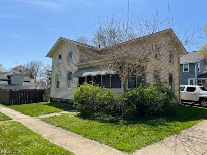 Property located on the corner of Henry and Walnut across from Wayne Center for the Arts. This property has been a rental since purchased in 2008 with the same tenant the entire time. Plenty of space available in this home with quality wood paneling in kitchen area and finished portion of the basement. Laundry on main level right in the kitchen but there are two bonus room off of the kitchen. One is used as a pantry and the other would be perfect for washer and dryer. Property being sold as-is, so seller will make no repairs. Cash and conventional options only. Basement has a wet bar and a built in bench/shelf space that goes around the perimeter of finished portion. Seller providing home warranty.