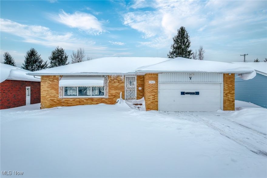 LOCATION IS KEY! Welcome to Shurmer Dr! This well maintained brick ranch has opportunity galore. When you walk in you will be greeted with a very large living room and 3 great sized rooms all on the first level. To the right of the kitchen is a bonus room with a half bath that could be turned into a dining room. The bonus room has a sliding door that leads to a huge deck and quiet outdoor space with an empty field behind for peace and quiet on those long summer nights. The basement is finished with a bar, and extra room for an office or workout room, a FULL kitchen, and another full bathroom. Close to highways, the casino, Tri-C College, and shopping centers this is a prime location! Don't miss your chance to own this one of a kind home today!