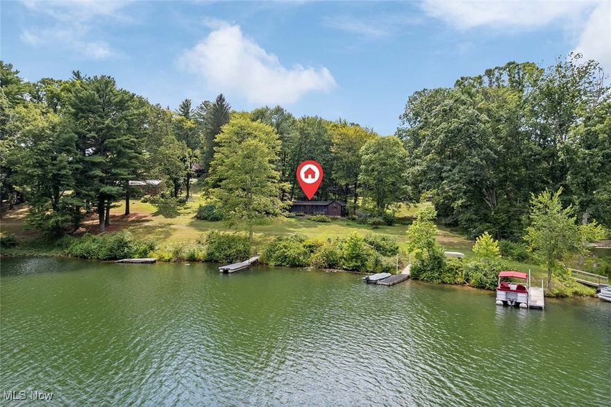 This might be one of the best waterfront lots Leesville Lake has to offer! Located in The Pines Community, the half-acre lot features unencumbered views of Leesville Lake from your front porch, with an easy, gently sloping walk to your own private dock. The primitive cabin is a bare bones restoration project to be sold “as-is,” with new shingles and foundation work completed in 2024. Septic passed inspection in 2023. The next owner has the opportunity to finish it out or tear it down and start over. You decide! A view like this is a once-in-a-lifetime opportunity! Leesville Lake amenities include 2 privately owned marinas, 2,700 acres of land, and 1,000 acres of water for boating, hiking, fishing, and hunting enjoyment. The current land lease through MWCD for 2025 is $2,811.