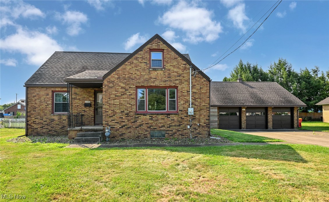 Back on market and ready for offers! Small town living at its best Just one block in from Lincoln, two blocks from the high school and four blocks to the Minerva Municipal Park! The park offers basketball, tennis, pickleball and volleyball courts, playground, pavilion, skate park, baseball fields and benches to sit and enjoy Sandy Creek! This all brick Bungalow has a driveway that can easily accommodate 9 cars, plus the 3 car garage! A handsome covered breezeway connects the garage to the house, doubles as a patio area and brings you up to the covered back porch. From here you can take in how big and beautiful the back yard is. What might be the best part of the property is the gorgeous gazebo and fireplace/grill! A great spot to enjoy the outdoors all year round. Now inside to a very spacious living room adjoining formal dining room. The charming kitchen features an adorable built-in table/bench set, offers a good amount of storage and comes with microwave, range, fridge and dishwasher! On the main floor you will find 2 very nice sized bedrooms and a full bathroom. The second floor was originally an apartment. The "kitchen" sink still remains in the hallway, but could be easily removed. There is a huge bedroom with the most amazing built-in storage (you have to open the drawers to see how much space they provide)! The 4th bedroom is very comfortable and has a fantastic bonus room! This could be used as a walk-in closet, a little office or a perfect nook for the kids to play. There is another full bathroom on this level too! Down to the basement where you can just picture all the parties and memories that have been made there over the years. A super cool bar, piano and wide open hang out space are just waiting to be enjoyed again! This truly is an incredible property that you won't want to miss out on. Call to schedule your showing today!