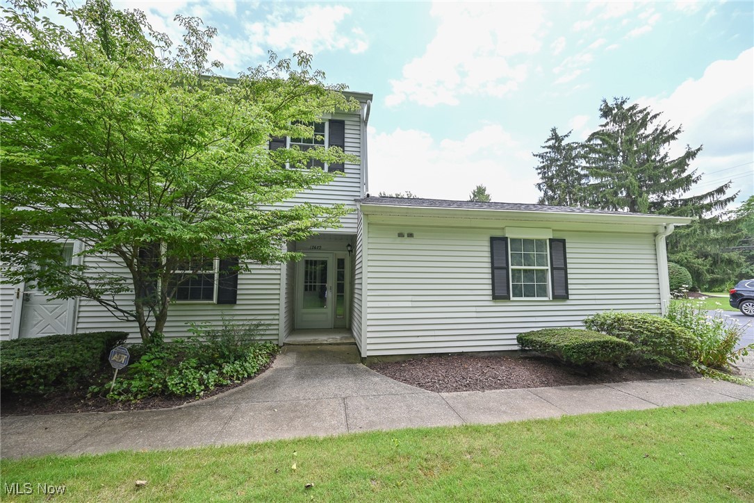 Welcome to your new home in the desirable Chagrin Falls Tanglewood Gardens! Beautifully updated 3 bedroom 2 bathroom second floor condo End Unit with its own two-car garage! Updated kitchen with modern white cabinets and stainless steel appliances. Updated LVT vinyl flooring throughout. Updated bathrooms with ceramic tile. This home comes equipped with in unit laundry with washer and dryer included! Perfect for low maintenance living in a great location!