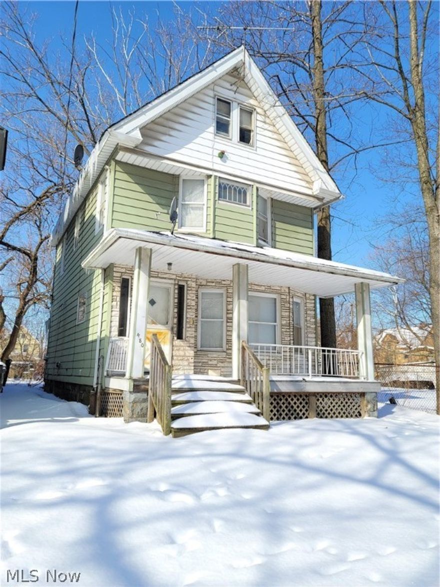 Calling All Investors and Entrepreneuring Home Owners!  This is your Chance to Own a Historic Home in Cleveland's up-and-coming Forest Hills area with LOADS of Potential.  Located 2 Minutes from the Freeway and only 10 Minutes from University Circle, Convenience and Accessibility are Both Here!  Featuring 4 Bedrooms, this Spacious Colonial has a Nice Layout with LARGE Master Bedroom, Huge Walk-In Closet and some of the Original Charm and Woodwork! It just Needs some TLC to Bring it Back to the Full Original Splendor!  Likely needs a new roof.   GREAT Rental Potential OR Make this into your Next Home.  There is also a vacant lot owned by the Cuyahoga Land Bank right next door, so future expansion is possible.  Priced To Sell, Don't Miss Out on This Opportunity!  Showings to start Tuesday, February 23!  *Cash only Purchase,  As-Is sale*