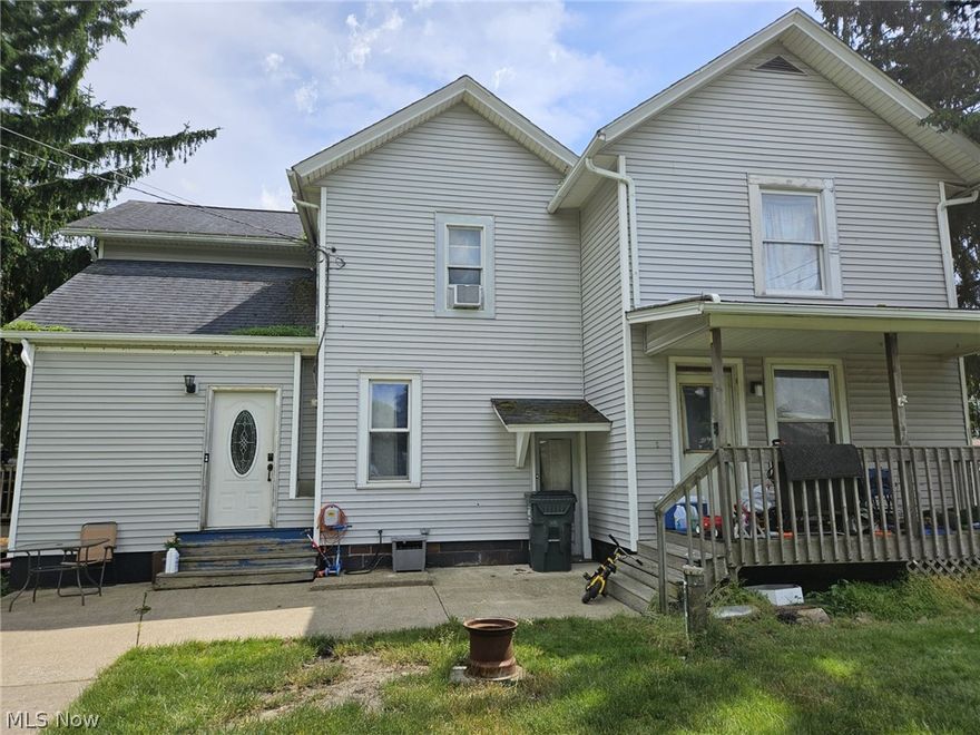 This 4BR 2 bath house has 2200 SQ feet of living space. Walk in to mudroom/laundry room then into a large kitchen with double doors which lead to a large deck. Dining room, living room, family room and 1 full bath complete the downstairs. Upstairs are 4 nice size bedrooms and a full bath. There is an outbuilding with a loft area which all sits on a 1acre corner lot.