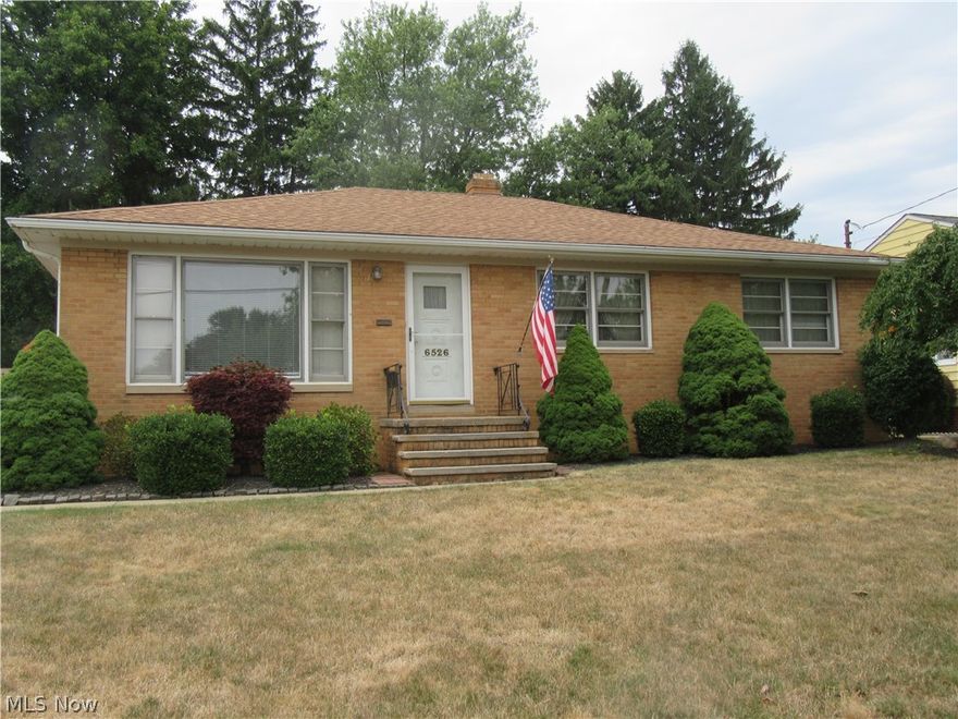 WOW! All brick ranch only 4 houses from Big Creek Parkway and the bike/walking trails. Home has been well cared for by the original
owners who had this home built. Hardwood floors under the carpet in living room, dining room and bedrooms. Very spacious room
sizes. All bedrooms have ceiling fans. Kitchen has a large skylight and natural wood cabinets. All appliances stay including newer
refrigerator, built in oven, induction range top, dishwasher and microwave. Large vanity in bathroom with tile floor. Spacious family
room with a wood burning stove. Pull down attic ladder opens to a large attic area that is floored. Basement has a finished rec room
and a 4th bedroom. All paneled and carpeted. Plenty of storage with many closets and drawers built in. Second bath in basement with
shower. Washer and dryer are under 2 years old and will stay with the home. Furnace and A/C were replaced in 2015. Age of roof
unknown but done by Gridiron Guys. The backyard has a concrete patio covered by Concord grape vines. Goldfish pond in backyard
with Lily pads. The fish live all winter under the ice. 2 plus detached garage offer space for a motorcycle or a tool shop. Located only
minutes from St. John Bosco, Southland Shopping Center, highways and schools. This home has great bones and just needs a new family
to make it their own.
