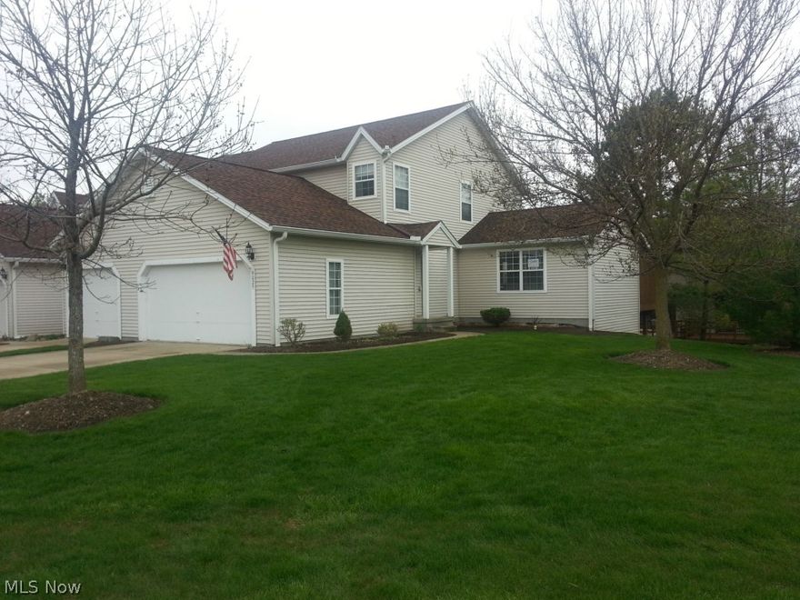 It will be a pleasure to show this exceptional two-bedroom Townhouse Condominium in the central area of Streetsboro.  Located on a quiet cul-de-sac private street, this end unit offers an extra bit of privacy and comfort. New kitchen counter-tops, freshly painted decor and immaculate interior will offer your buyer's an easy move-in condition new home. A large walk out deck provides plenty of space for the umbrella table, lounge chairs and grill too. Partially finished basement has office area, rough plumbed for third bath and plenty of room for a rec. room or third bedroom. Vaulted ceiling provide an extra roomy feel in the "great room" area.