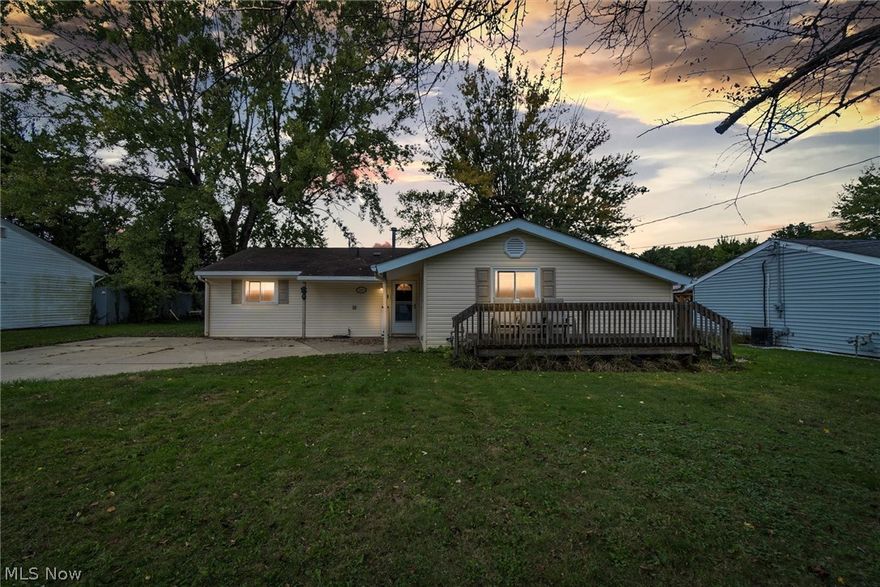 Welcome home to this spacious ranch home with the floor plan everyone is wants. Beautifully updated home with all appliances remaining, featuring the perfect island for eating and entertaining! Lots of natural light flows into the home making it feel large and inviting. The living room and dining room are freshly painted and the other rooms are primed and ready for your input. Sliding doors off the dining area lead to a full fenced backyard with a large deck & storage shed. With a beautiful yard this is another great area for entertaining or creating a beautiful retreat. The house and backyard flow perfectly together making the home a perfect place for parties and friends and family to enjoy. This spacious ranch is completely up to code and ready to move in! Come see this beautiful home before it is gone.