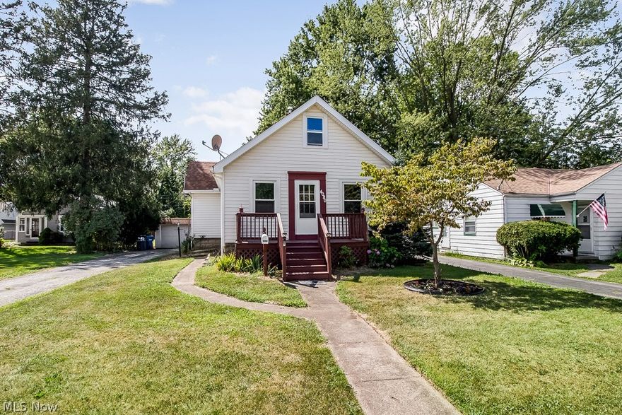 Best Deal in Fairview Park! Move In ready! Nicely maintained and updated Cape Cod. All freshly painted with newer flooring on the first floor.Updated kitchen and bath . Newer roof 2006, Furnace 2007, H2O 2007,A/C 2007, Windows 2006, Siding 2014, first floor flooring 2019, front deck 2005. The home seems much larger inside. Nice large living room and kitchen. There is also a great fenced yard and a 2 and one half car garage. There is a finished rec room in the basement and a enclosed porch on the back that would be a fantastic mud room. Do Not Miss Out on this Gem!!