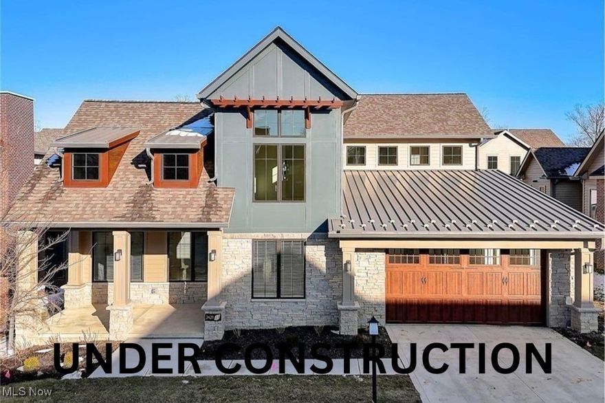 Last couple of Cedar Models Left. New Construction in Edgewood Trace which is currently white box finished & awaiting your selections. This Single Family free standing home, the "Cedar" model is now available in one of Pepper Pike's newest gated community with trendy architectural designed homes that offer fresh, modern finishes & style & luxury combined with high quality construction. Spacious home offers 3 Bedrooms with a first floor Primary suite w/ en-suite Bathroom a roomy customized closet. The wonderful open floor plan featuring an open large Kitchen with adjacent Dining space & spacious Great Room with cathedral ceilings. Working from home is made easier with a first level designated Office/Den. Other dramatic features include walls of windows & cozy gas fireplace. There are 2 spacious Bedrooms on the 2nd floor with the second main Full Bathroom. Loft area overlooks the Great Room. This home offers an attached 2 car garage. This home has an unfinished basement. Located in suburban Pepper Pike with easy access to freeways & around town travel. Close to many mixed use shopping & dining areas including Legacy Village, Eton, Lander Circle, Pinecrest & much more! Photos reflect the possibilities the exterior photos are of the actual property.