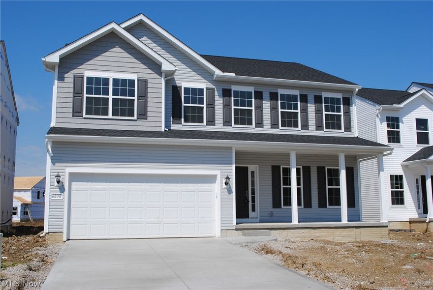 Brand New Home just finished April 2022 offers IMMEDIATE MOVE IN.  Built exclusively by K. Hovnanian Homes in the desired Meadow Lakes community.  The Brantwood Model with morning room and full finished basement will impress.  Many upgrades throughout.  1st floor office with french doors.  Gourmet kitchen is chef's dream offering quartz counters, island, pantry and stainless steel appliance.  Kitchen opens to both morning room with breakfast bar and family room... the perfect open floor plan layout.  1st floor laundry room.  Convenient mudroom area off the garage.  Primary bedroom with walk in closet and luxury bath.  All bedrooms with good size closets.  Fantastic 2nd floor loft area offers many options.  Basement includes huge finished recreation room with full bath and loads of storage.  Extra windows offer great natural light.  16X11 concrete patio off the back.  Why build??  It's all right here.  Call agent today.