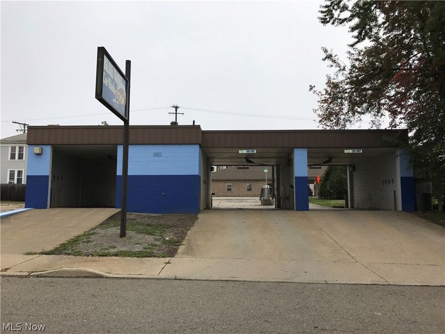 Don't miss this business opportunity!  3 self serve car washes.  Prefer to sell as package.  (1 in Leetonia and 2 in East Liverpool).  This includes 3 bays, 2 vacs, change machine, vending machines, security cameras, and all equipment.  Great location with easy access to highway.  Also refer to MLS #s 3942067 & 3942182.  Agent owned.