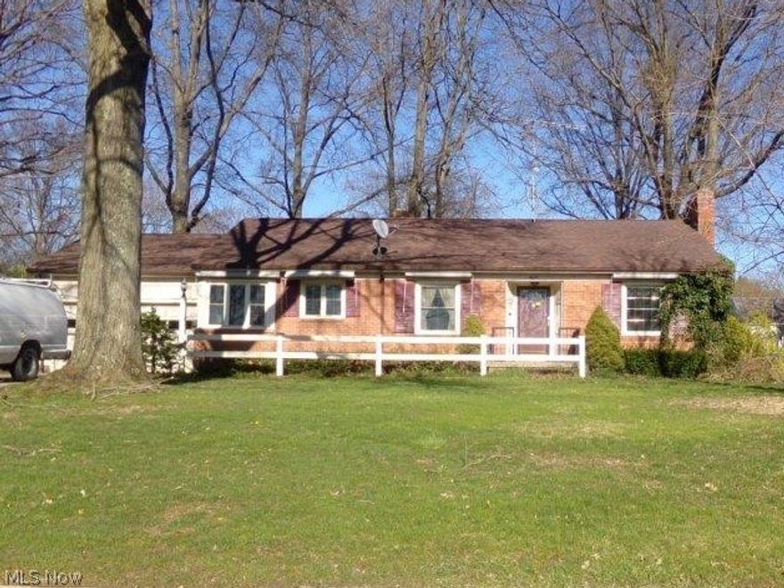 Ranch home with two bedrooms and an office. Two car attached garage.  Basement is partially finished with possible third bedroom and an additional full bath.  Laundry area located in unfinished section of basement.  Property needs some love but at this price it is a steal!