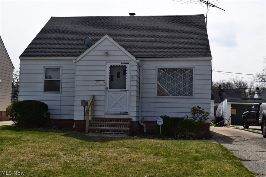 Move right into this 3 bedroom Cape Cod that has many updates. Great for entertaining with your finished rec room
 with a wet bar. Updates include  - new roof & chimney 2015 - front apron & sidewalk 2015 - glass block basement - 2015
 HWT 04-13 - furnace & C/A  4-5 yrs. old. . All appliances stay. Easy access to I 90. Minutes from Downtown Cleveland! City of Euclid POS violation free.