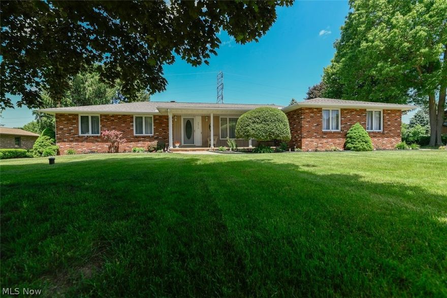 Welcome home to this impeccable, sprawling brick ranch home with 3 bedrooms and 2 1/2 bathrooms! Enjoy two fantastic decks overlooking an immaculate, manicured back yard full of gorgeous flowers and blueberries! One 10x12 deck is off of the master bedroom and the other 24x27 deck is off of the family room! Huge 22' x 34' outbuilding with heat, 220v electric and water, is perfect for the car buff or to just provide additional storage! New roof in 2019! Beautiful stone fireplace in the family room! Partially finished basement with super-sized recreation room to include a wet bar! Plenty of storage throughout! Workshop area in basement includes a 2nd stairway which enters the attached garage! First floor mud room / laundry room! This gorgeous property has so much to offer its new owners and has the perfect location too! Hurry!! This is a must see and will sell fast! Don't miss out, schedule your showings today! Check out our virtual tour and floor plan https://my.matterport.com/show/?m=fC