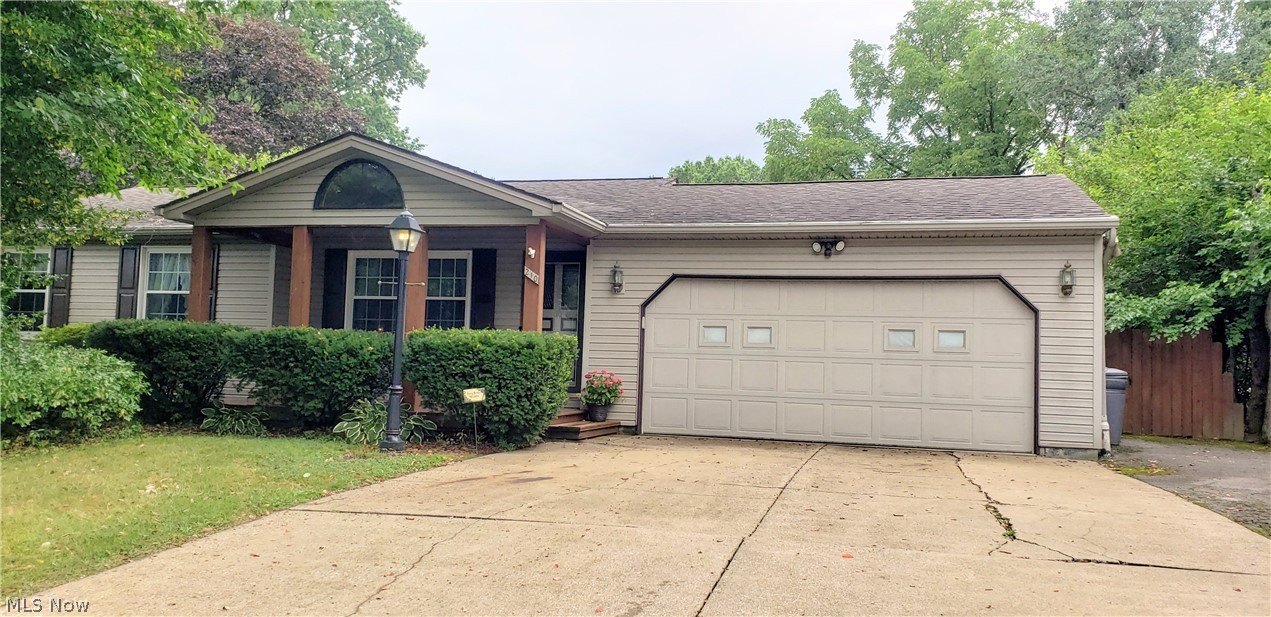 Very well cared for 3 Bedroom Vinyl Ranch with full partially finished basement with commode, sink and shower. 2 car attached heated garage with newer door and opener, electric, water plus extra parking witha patio awning. Kitchen with all appliances has slider that opens to screened in porch overlooking private backyard with large shed.