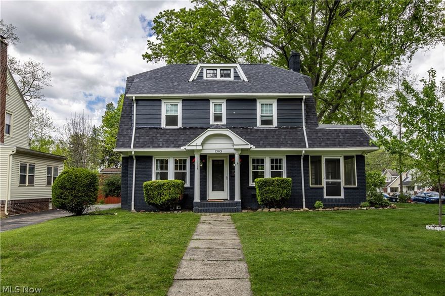 Welcome Home 1928 Colonial nestled in the heart of the highly desirable West Akron neighborhood showcasing a brand-new roof providing immediate curb appeal.  This spacious 1,947-square-foot residence with 4 beds 2.5 baths has been meticulously updated over the  years by the current owners.  It beautifully pairs timeless architectural integrity with essential modern updates.  As you walk in discover the striking crown molding and original oak hardwood floors throughout the first, second and third floors.   A dedicated home office and a bright, enclosed porch sit right off the main living area, offering ideal spaces for remote work or relaxation.  The chef of the home will love the updated kitchen, boasting sleek stainless steel appliances and abundant counter space for daily meal prep and entertaining. Features three generously sized, light-filled bedrooms and a well-appointed full bathroom.  Don't miss the expansive finished bonus space on the third level! This area serves perfectly as a private fourth bedroom—complete with an amazing walk-in closet featuring custom built-ins—or can easily transform into a playroom or creative studio. The basement is an open concept with laundry, storage and a second full bathroom.  2 car attached garage with plenty of additional storage above.  The property boasts a wonderful outdoor space, perfect for hosting summer night gatherings with family and friends.  Close to shopping, restaurants and so much more.