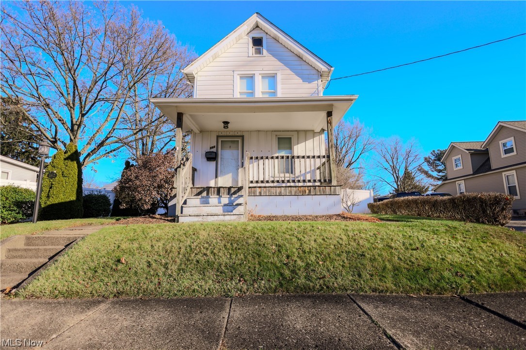 Welcome to this amazing 2 story home in the heart of the city of Champions! The location could not be better for those looking for convenience and access to all that Massillon has to offer. The house is situated on a large lot with plenty of yard space for playing or just relaxing. Additionally, there is a sizable front porch, perfect for hosting outdoor gatherings. Step into this charming home and enjoy the large dining room which could be used as a living room. The huge kitchen has tons of cabinet space and is equipped with an amazing gourmet gas stove with 5 burners along with a nice sized refrigerator. Enjoy the great room as it flows from the kitchen with views of the enchanting back yard! Upstairs there is a newly updated bath with gorgeous tile, fixtures and tub/shower combo. You will also find 3 nice sized bedrooms including a sweet master suite with double closets. Let's take a tour to the backyard where you find it fully fenced with white vinyl fencing, tons of perennials and lovely trees. Enjoy the warm days in the 22 ft. above ground pool! There is a two car detached garage with electric, 240 amp & 5 wire. Along with everything the basement has been waterproofed and ready for your finishing touch! This home is a must see today! Call for a tour