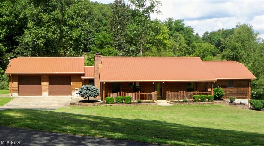 Driving up the private road to this park-like setting you will love this well cared for custom built cedar home, you are likely to see some deer or wild turkey coming from the surrounding woods. Inside there are many custom features including hickory cabinetry and a large open concept kitchen and living area with an inviting gas fireplace. Anderson windows offer a relaxing view of the 32' x 40' deck and above ground pool with privacy fence or enjoy a peaceful sunset from the large covered front porch. This thoughtful 3 bdrm 2.5 bath home has lots of room for growth with a 26' x 65' unfinished walkout basement with 9.5 ' ceilings and an additional gas fireplace. The 23' x 27 ' two car garage has room for whatever projects you have in mind.  Come see this gem for yourself.