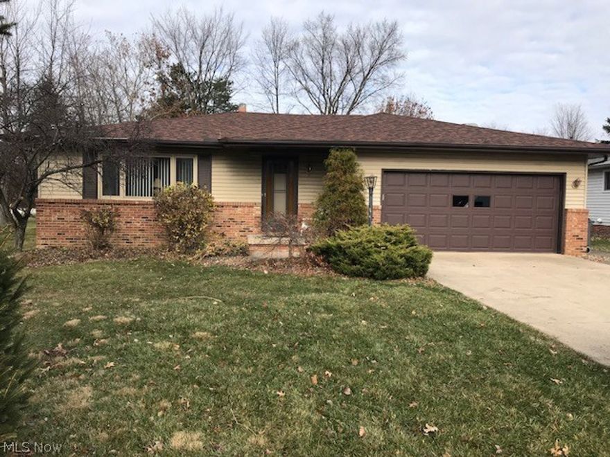 3 Bedroom brick front ranch with 2 car attached garage in convenient location in Middleburg Hts. close to freeways and shopping.  Enter through the center hall foyer  to the living room and dining room  and  spacious eat-in kitchen . All bedrooms are good size with the master bedroom having a private full bath .  Enjoy winter evenings in the comfortable rear family room with the wood-burning fireplace .Beautiful crown molding throughout this home .  All kitchen appliances remain. Large basement ready for your finishing touches . Updates include  new roof in 2013, garage door in 2012 , and HVAC approximately 2010. Quick possession . Must see.