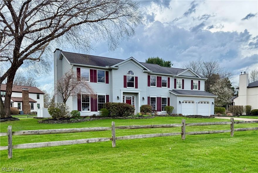 Charming, stately Colonial where every detail feels like an invitation to stay. Nestled in a friendly, sought-after neighborhood, this home is truly built for making memories. Imagine lazy summer afternoons spent by your private in-ground pool or enjoying a quiet morning coffee in the sun-drenched sunroom. The backyard is a private retreat, featuring a spacious paver patio and a lush, green lawn kept perfect by a built-in sprinkler system.

Inside, the atmosphere is just as welcoming. Gleaming hardwood floors lead you into a spacious eat-in kitchen that flows right into a warm, sunlit family room—the heartbeat of the home. Whether you're hosting a holiday dinner in the formal dining room or need a quiet corner for a home office, the flexible main floor layout fits your life perfectly.

Retreat upstairs to find four bright bedrooms, including a thoughtfully expanded primary suite. This private sanctuary features a cozy bonus room that would make a wonderful nursery, reading nook, or hobby space. With the convenience of second-floor laundry and plenty of storage, this home is as practical as it is beautiful.